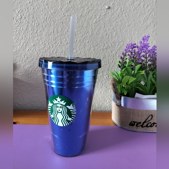 Starbucks Other - 🔥HP🔥 NWOT Starbucks Disney 60th anniversary diamond blue cold tumbler 16oz